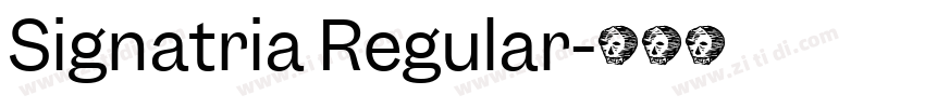 Signatria Regular字体转换